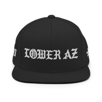 Image 1 of LOWER AZ White Thread Snapback Hat 