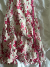 Image 9 of Vintage Y2K silk floral skirt with mermaid fairy hem detail