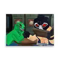 Image 2 of Bane & Croc Arm Wrestle Print