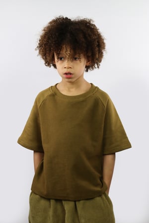 Image of Active T-Shirt - French Terry - Khaki (WAS £20)