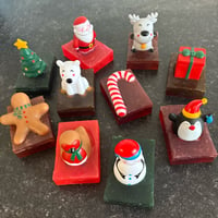 Image 1 of Christmas Figure Soap Bars