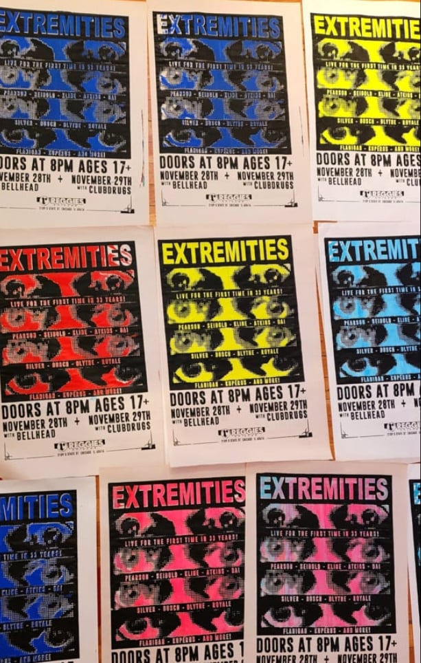 Image of Extremities Newsprint Proof - Advance Posters