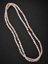 Image 1 of Pink Flower Agate Wrap Bracelet & Necklace