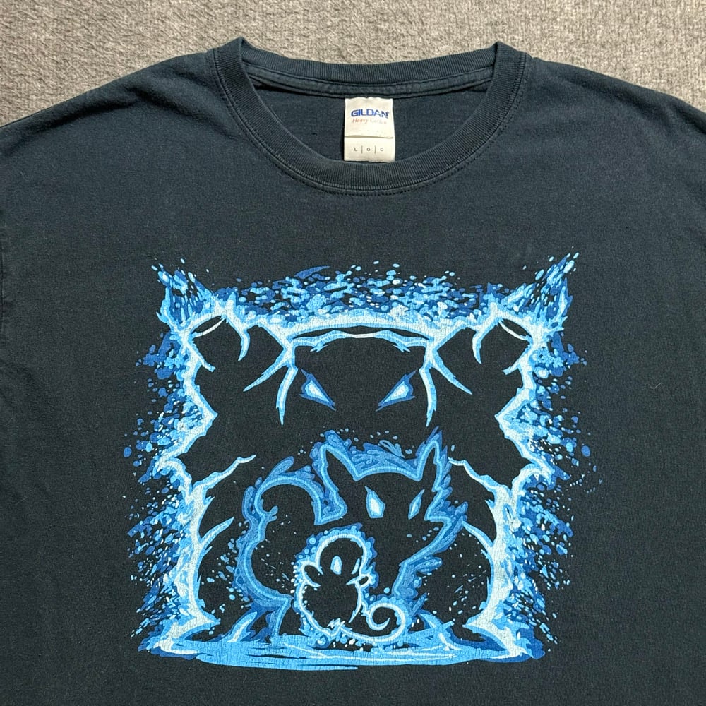 Image of 2000s Pokemon Squirtle Evolution Graphic Tee (L)