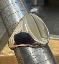 Image 4 of Large Silver Signet Ring