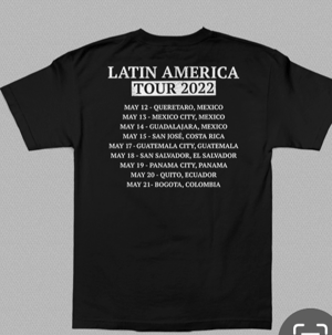 Image of Central America Tour t-shirt **ONLY SMALL**