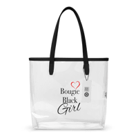 Image 1 of Bougie Black Girl Clear tote bag