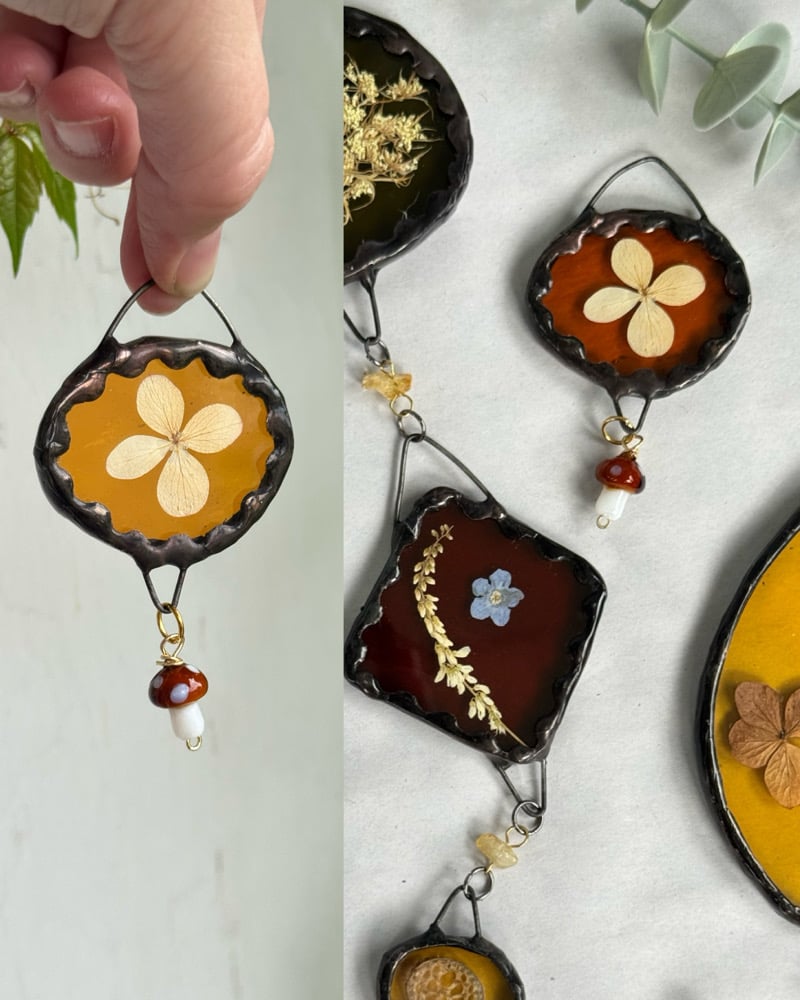 teeny mini pressed flower