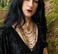 Image 3 of India Agate and Brass Shell Necklace 