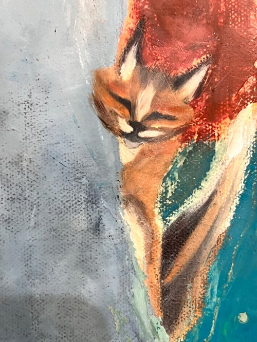 Image of Little Saint Francesca with Fox & Red Bird- Shanny Brooke