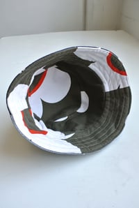 Image 2 of Reworked NY Reversible Bucket Hat S/M Navy Flower Power 22"-23"