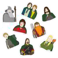 Image of Stickers - La communauté de l’anneau 