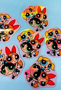 Image 1 of Powerpuff Holographic Sticker