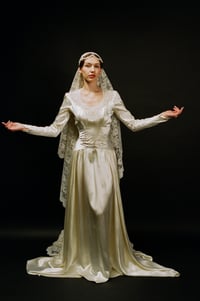 Image 4 of 1940s Satin Art Deco