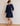 Navy Corduroy Long Sleeve Julia Dress sizes 8-20 with free postage 