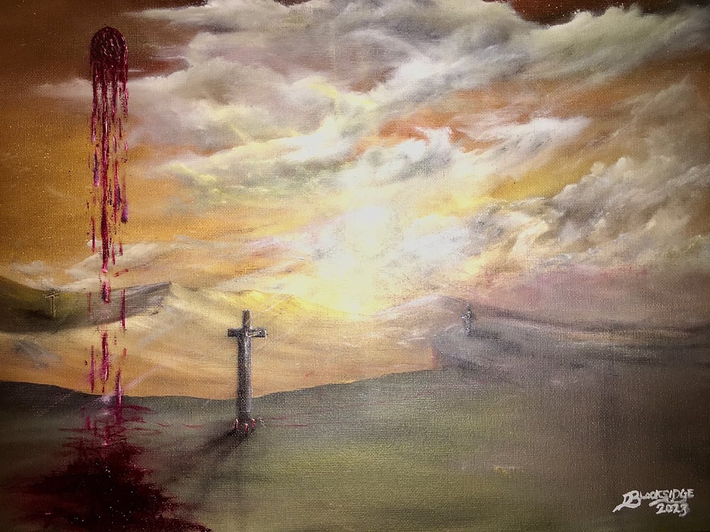 *As The Little Star Glows, The Sun Bleeds Into The Earth* (The Crucifixion)