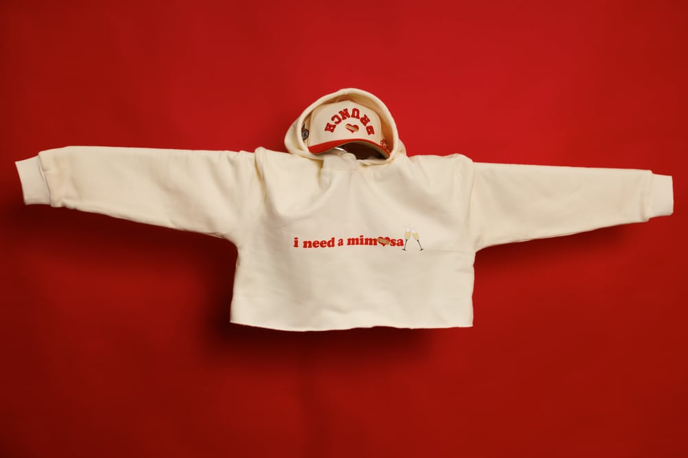 Image of BHC X BOOZIE BRUNCH CROP HOODIE