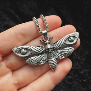 Image of All Seeing Moth Necklace