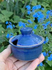 Image 3 of Blue glazed seasoning lidded pot