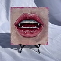 Image 1 of Vampire Lips Original Oil Painting