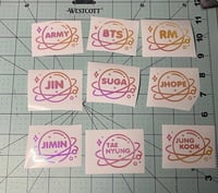 Image 1 of BTS planet decals 