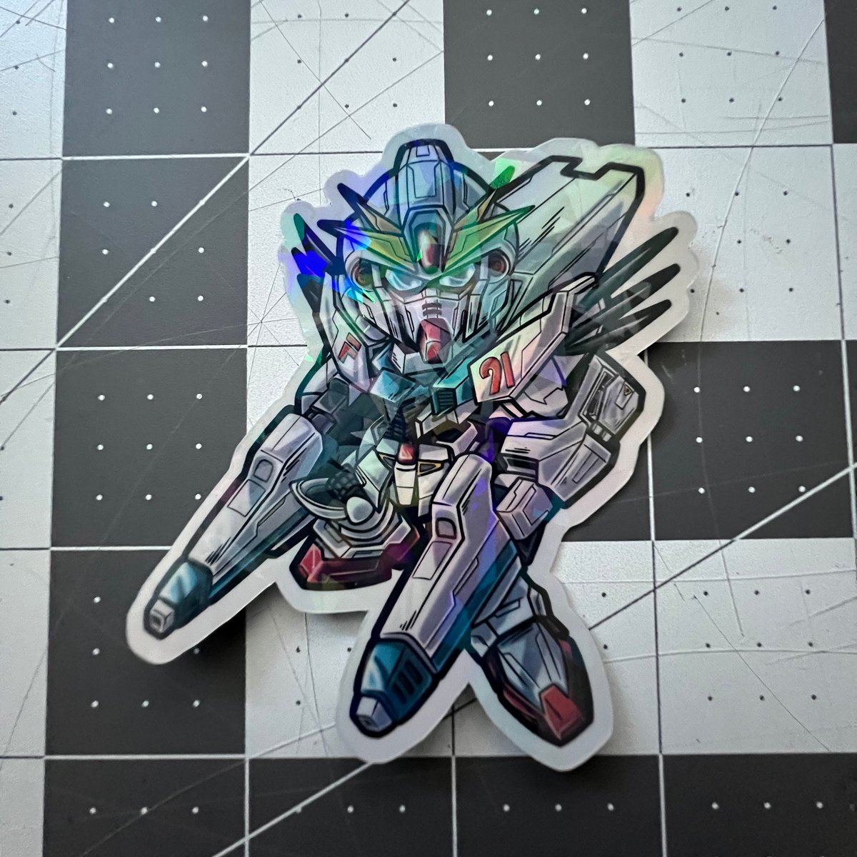 Image of Gundam F91 chibi sticker