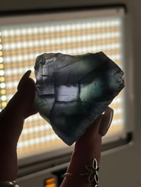 Image 2 of MERMAID BLUE CUBIC FLUORITE WITH INCREDIBLE ZONING -FUJIAN CHINA- I
