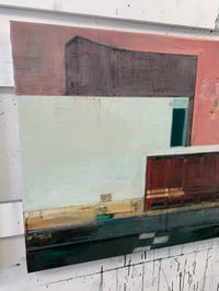 Image 5 of Painting / maleri / "IB – Malerdrømme og tankestreger – Den røde container" / 60x80 cm