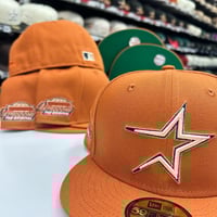 Image 1 of New Era 59Fifty Rust/ Triple Tone Star/ Green UV