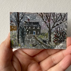 Image of Winter tiny landscape - lucky dip painting 