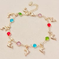 Image 1 of Multi Color Dolphin Anklet 🐬🫧