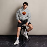 Image 9 of Long Sleeved Oversized Hoodie (Adult M/F) - Classic Jack O Lantern