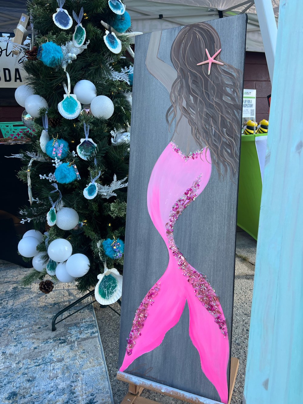 Image of Pink Embellished Mermaid 