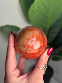 Image 6 of BANDED CARNELIAN SPHERE -MADAGASCAR- A