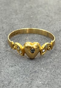 Image 2 of Antique Edwardian 18ct Diamond Heart