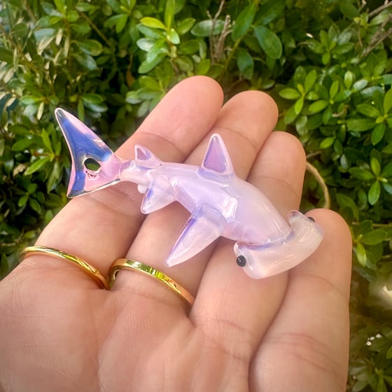 Image of Blossom shark pendant 