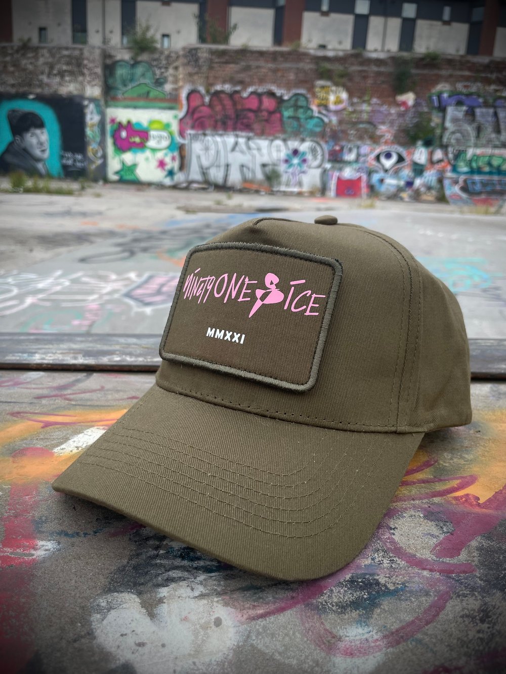Image of Khaki Green Snapback Cap