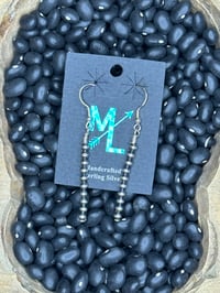 Image 3 of 3mm Sterling Silver Pearl Dangles