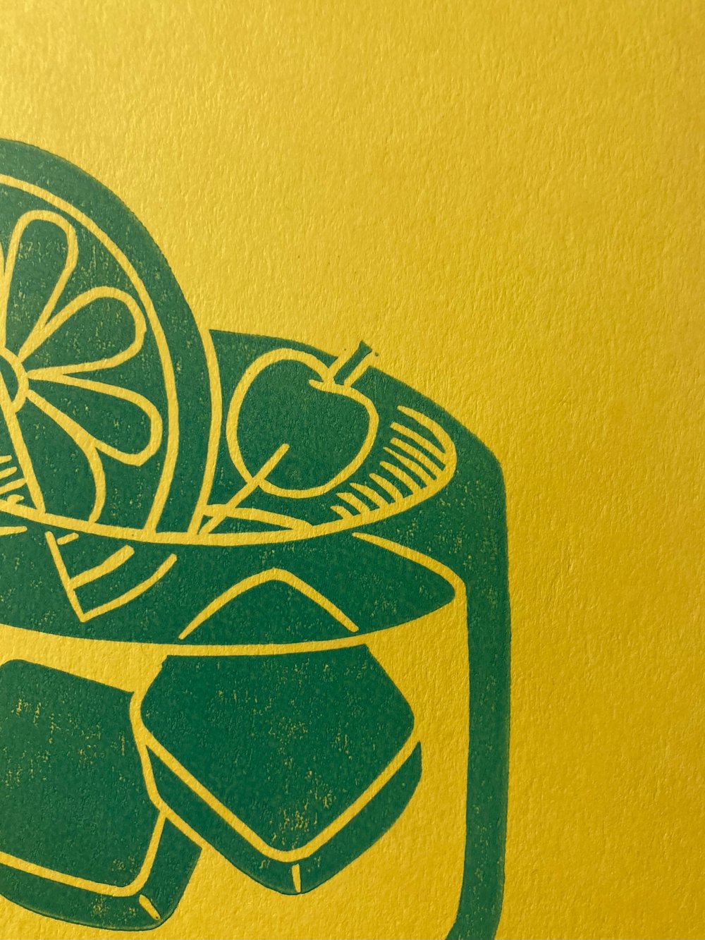 'Old-Fashioned' Blockprint (Lime Drop - Limited)