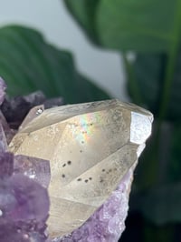 Image 10 of AMETHYST WITH INCLUDED RAINBOW CALCITE -URUGUAY-