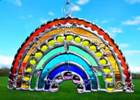 Image 1 of Small Stained Glass Rainbow - 17cm x 9cm 