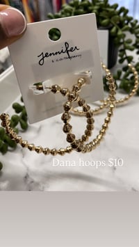 Gold Dana hoops