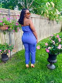 Image 8 of Cargo Jumpsuit w/Drawstring 