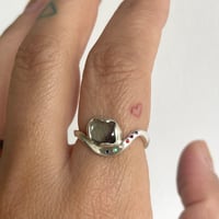 Image 3 of Blue wave and rainbow ring