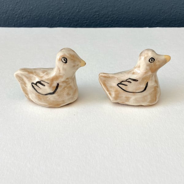 Image of Handmade pottery birds