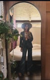 70s denim cloud-dye trouser suit pants