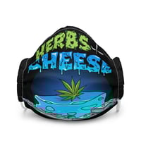 Herbs+Cheese.co Logo Print Premium face mask