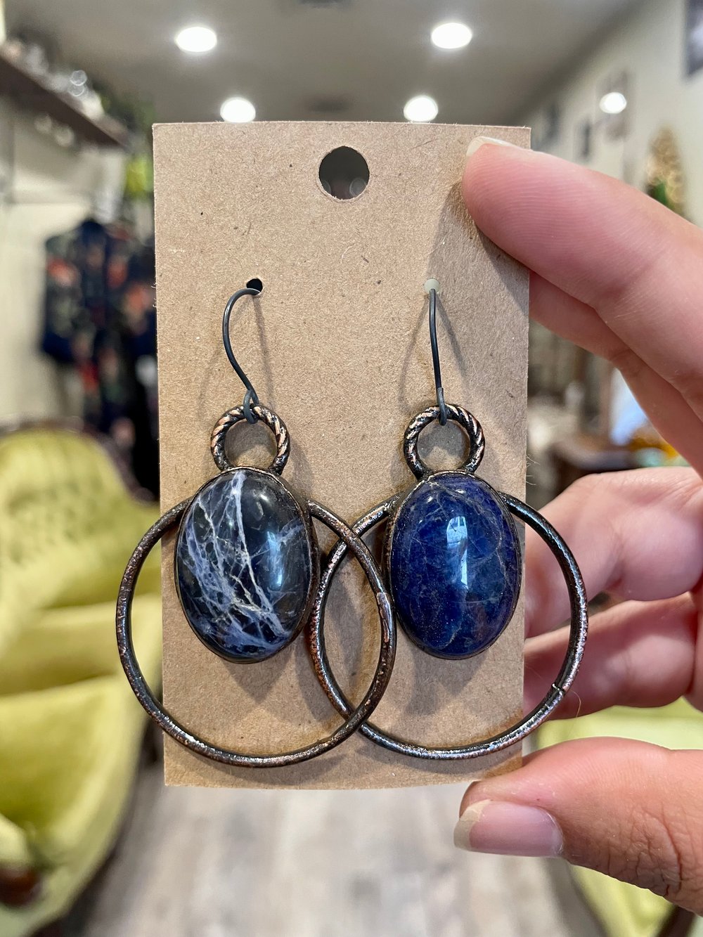 Sodalite Hoops