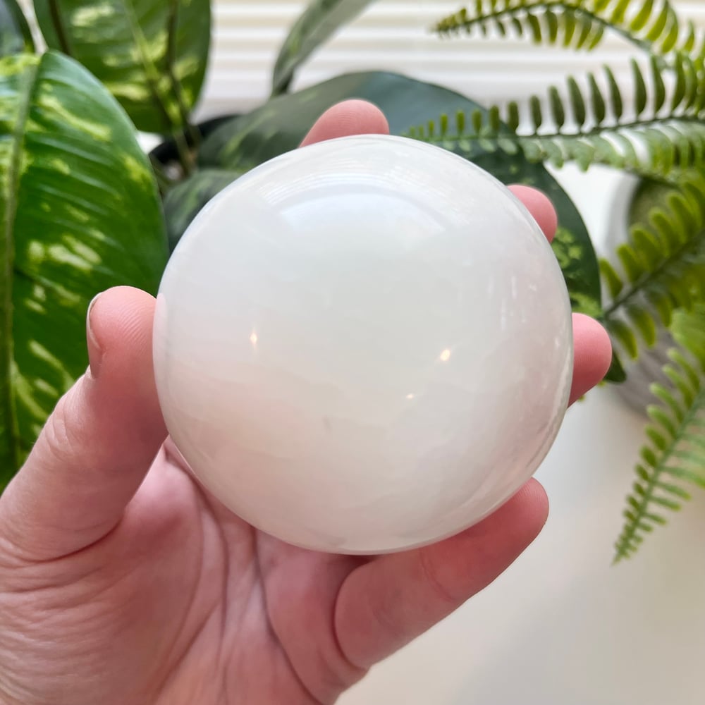 Large Satin Spar Selenite Sphere