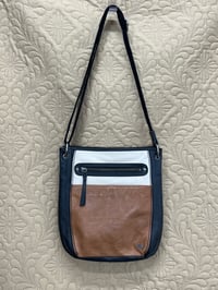 Image 3 of THE SAK genuine leather tri color block crossbody bag 